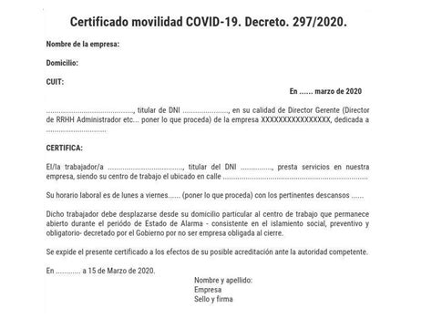 ¿cómo obtendrán los ciudadanos el certificado? Certificado de circulación por coronavirus: ¿Dónde lo ...