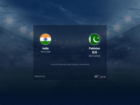 India Vs Pakistan World Cup 2023 Live Cricket Score Live Score Of