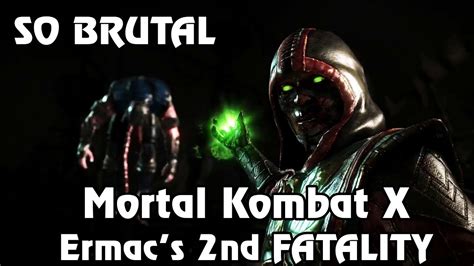 Mortal Kombat X Ermacs Extremely Brutal 2nd Fatality 1080p Youtube