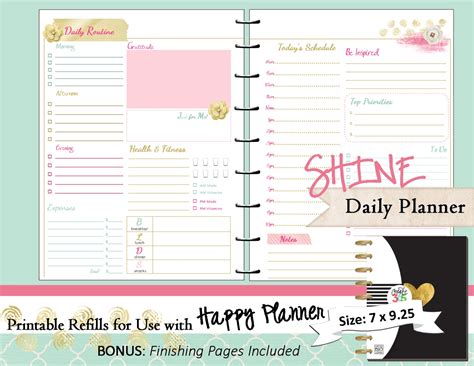 Happy Planner Printables Customize And Print