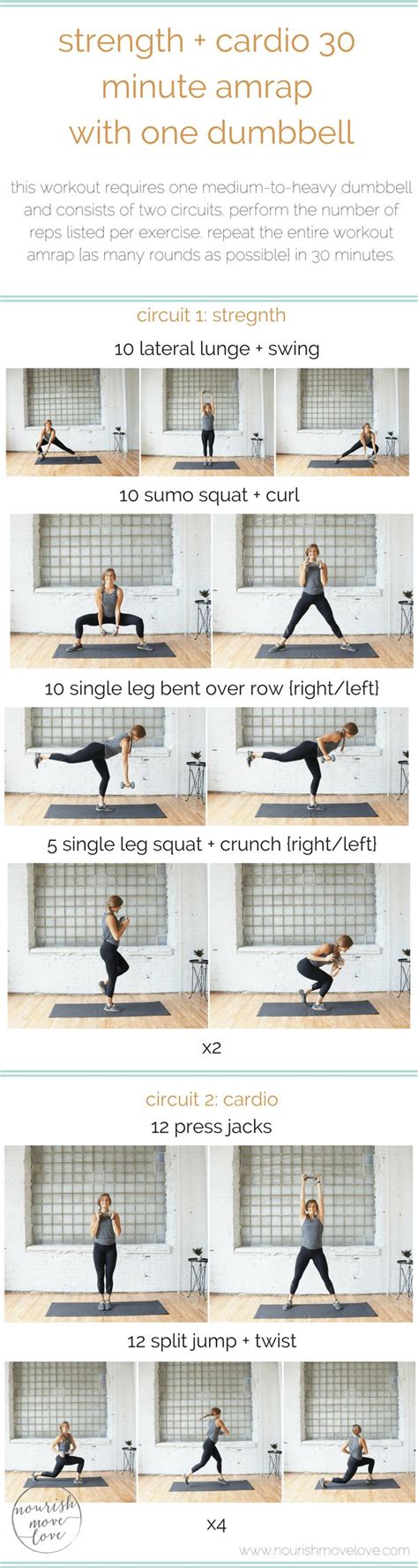Strength Cardio Minute Amrap Workout Nourish Move Love Amrap Workout Total Body