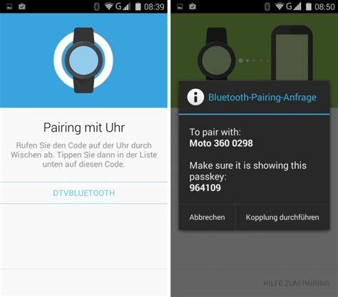 Android Wear Smartwatch Moto 360 Mit Smartphone Koppeln Anleitung