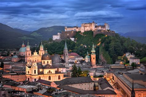 Salzburg In The Evening Austria Anshar Photography