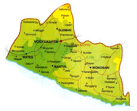 Pusat pemerintahannya berada di desa eromoko. TAKJUB INDONESIA: Peta Propinsi Daerah istimewa Yogyakarta