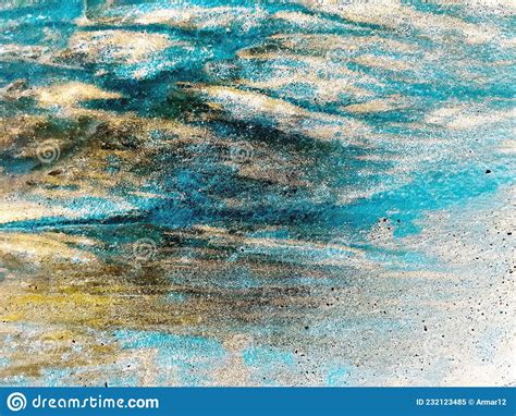 Abstract Texture In Warm Earth Tones Mixed With Blue Ideal For Use As
