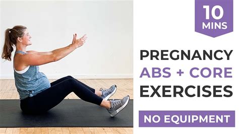 PREGNANCY CORE WORKOUT Transverse Abdominal Breathing Pregnancy Safe Ab Exercises YouTube