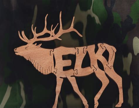 Elk Puzzle By Dukesscrollsaw On Etsy