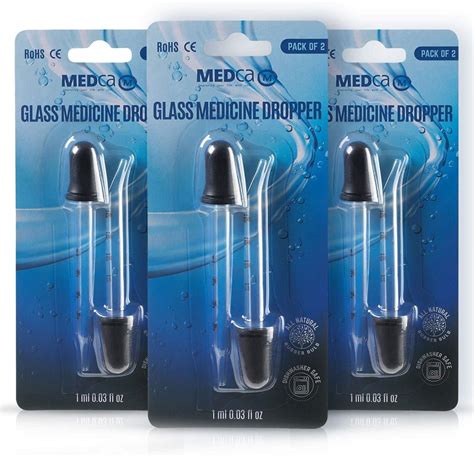 Buy Eye Dropper 6 Pack Bent And Straight Tip Calibrated Glass Medicine