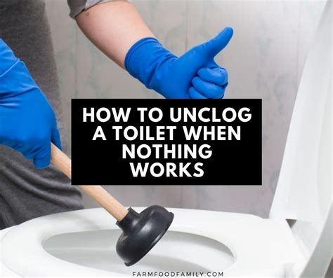 How To Unclog A Toilet When Nothing Works 9 Methods