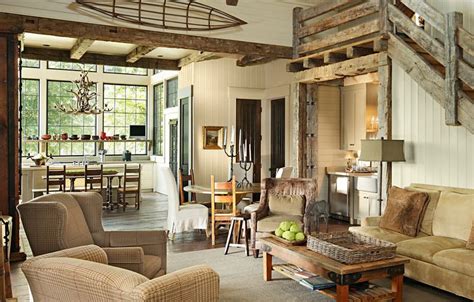 Rustic Living Room By Dungan Nequette Architects Rustic Living Room