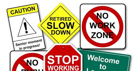 Paper Perfection Retirement Road Signs
