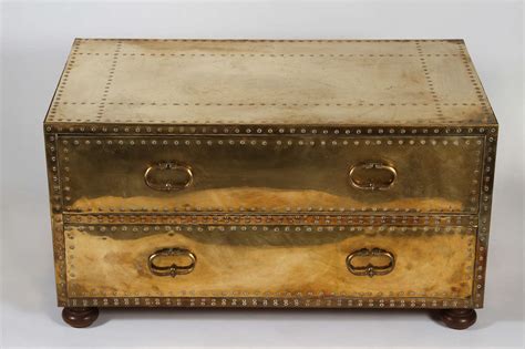 Brass Trunk With Drawers At 1stdibs