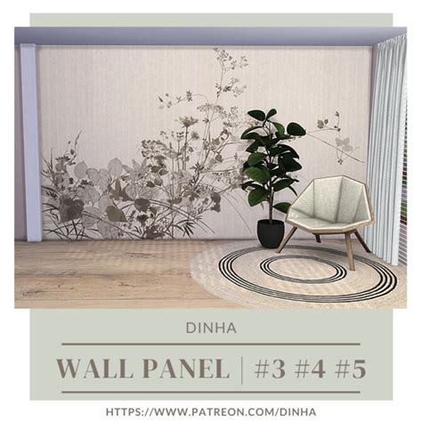 Wall Panel 3 4 And 5 With Matching Walls At Dinha Gamer Sims 4 Updates