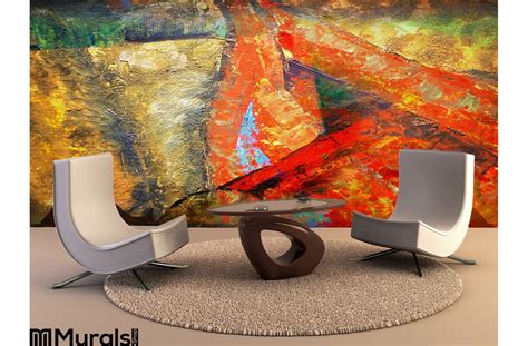 Abstract Art Paint Color Wall Mural