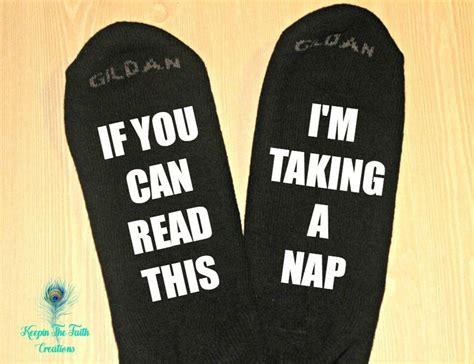 Nap Socks If You Can Read This Im Taking A Nap Socks Etsy