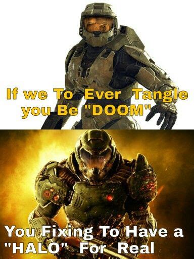 Master Chief Vs Doomguy