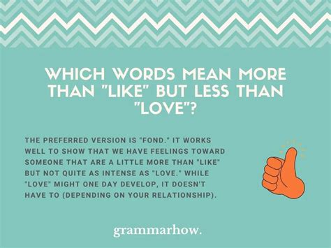 11 Words Meaning More Than Like But Less Than Love