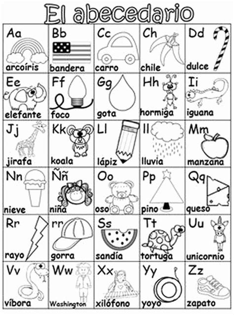 Kindergarten Spanish Worksheets Pdf