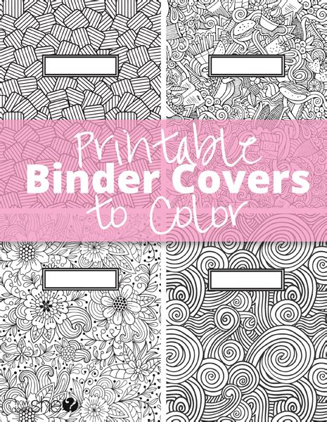 Printable Binder Covers To Color How Does She