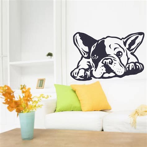 2016 New Hot French Bulldog Dog Wall Decals Vinyl Wall Sticker Home