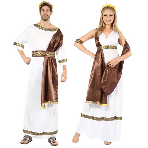 Adults Toga Costume Mens Greek Roman Fancy Dress Ladies Grecian Goddess Outfit Ebay