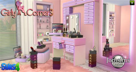 My Sims 4 Blog Girly Corner Vanity And Clutter By Jomsims