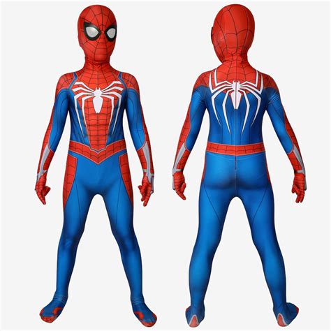 Spider Man Ps4 Costume Cosplay Advanced Suit Kids Peter Parker Unibuy