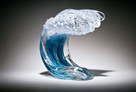 Ocean Wave by Ian Whitt (Art Glass Sculpture) | Artful Home