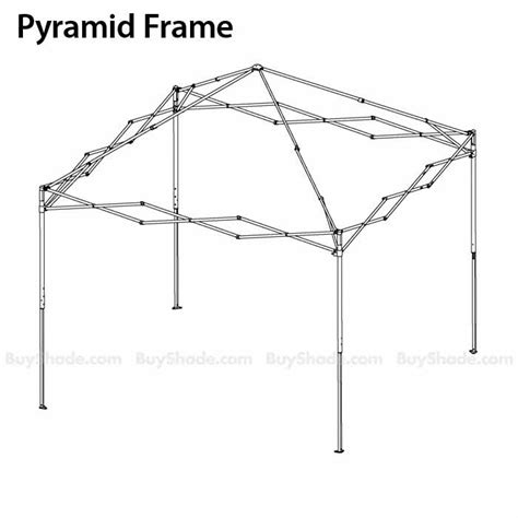 Ezup accessories are only compatible with ezup canopies!! Pyramid III 10x10 Replacement Frame