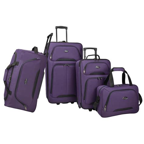 Us Traveler Us Traveler Vineyard 4 Piece Softside Luggage Set