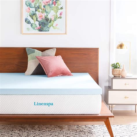 Treat yourself to a cooling, memory foam mattress topper that will keep you snug all night long, and top it off with a plush, quilted pad. LUCID 5 Zone Gel Memory Foam Cooling Mattress Topper