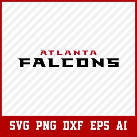 Atlanta Falcons Text Logo Svg Football Nfl Logo Team Svg Dxf