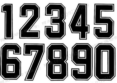 Jersey Number Font Images Football Numbers Font Jersey Font