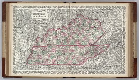 Kentucky And Tennessee David Rumsey Historical Map Collection