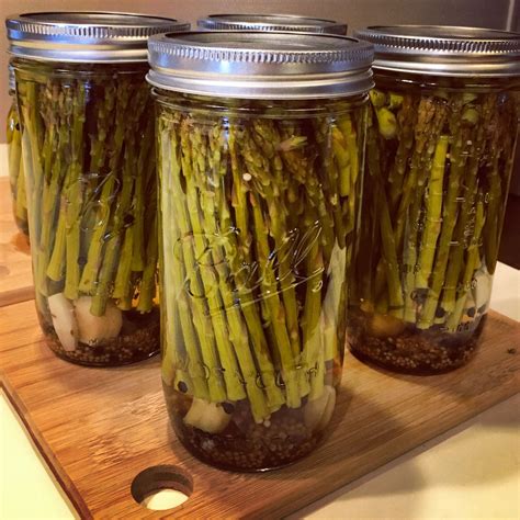 I Canned Some Pickled Asparagus For The First Time Today Im Pretty