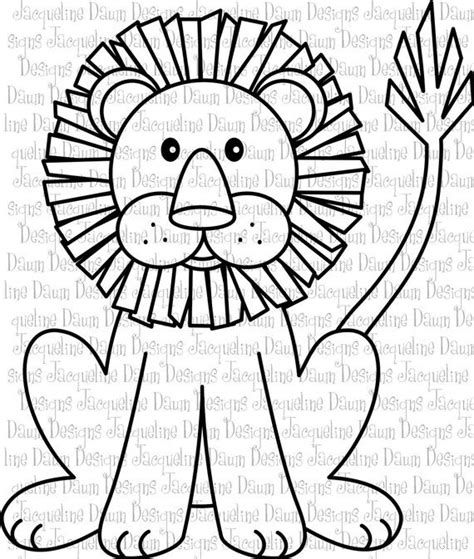 Digital Stamp Lion By Paperaddictions On Etsy Patterns Lion