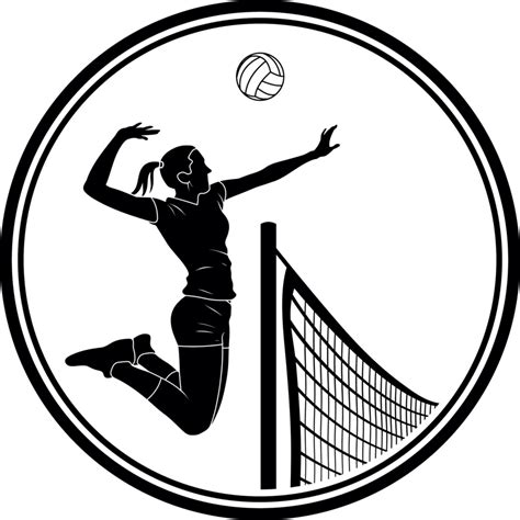 Volleyball Black And White Clipart Transparent Cartoons Volleyball