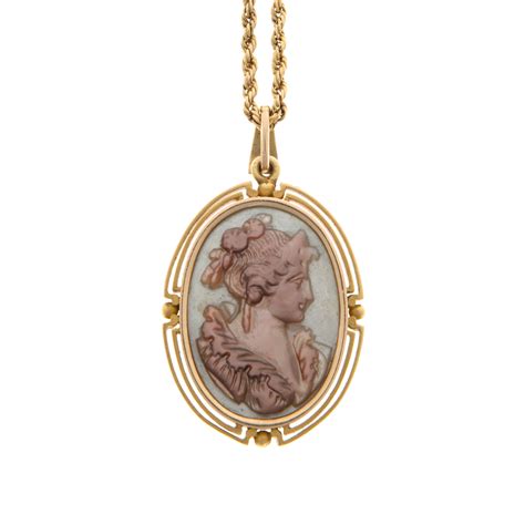 A Pendant Cameo 14k Gold Bukowskis