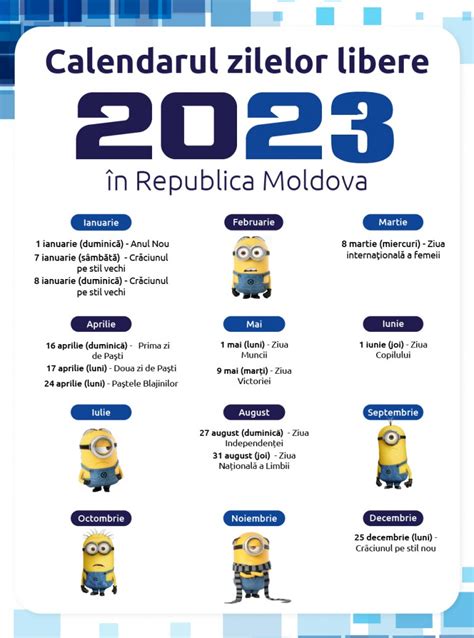 Câte Zile Libere Vom Avea în 2023 în Republica Moldova