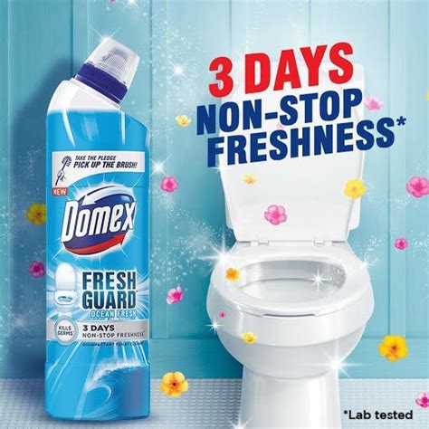 domex fresh guard ocean fresh disinfectant toilet cleaner 500 ml