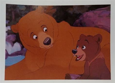 Disney Art Print Lithograph 11x14 Brother Bear Kenai And Little Koda