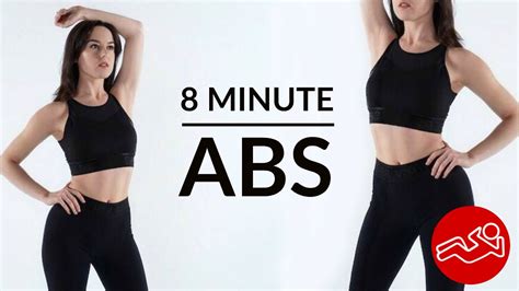 8 minute abs at home workout youtube