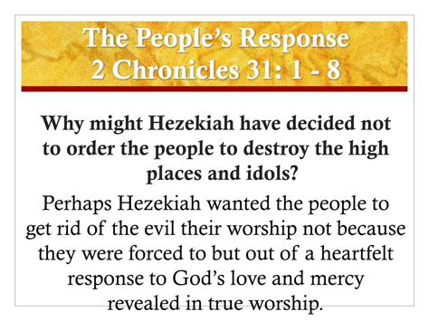 Ppt Revival Under King Hezekiah Powerpoint Presentation Free