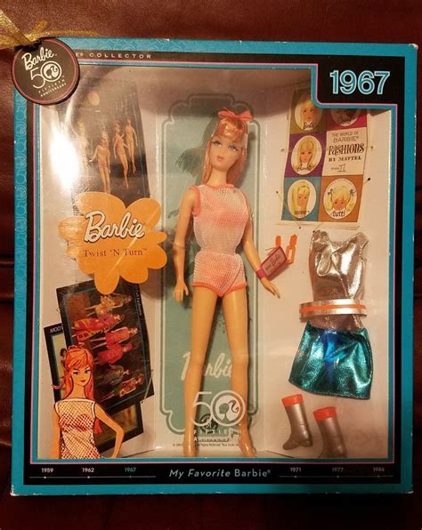 my favorite barbie 50th anniversary reproduction of 1967 twist n turn mattel barbie 50th