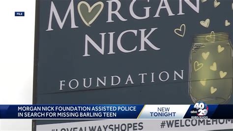 Morgan Nick Foundation Assisted Police In Search For Missing Barling