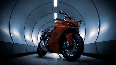 Download Wallpaper 3840x2160 Ducati Motorcycle Red Tunnel 4k Uhd 16