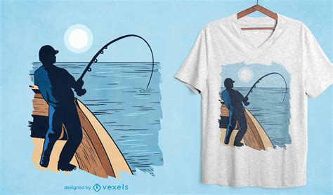 Baixar Vetor De Design De Camiseta De Pesca Para Mulher