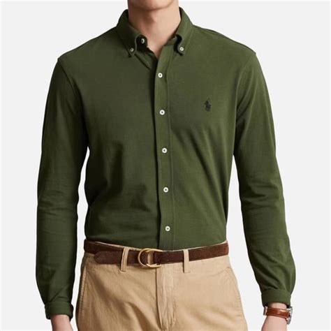 Polo Ralph Lauren Cotton Piqu Shirt Thehut Com