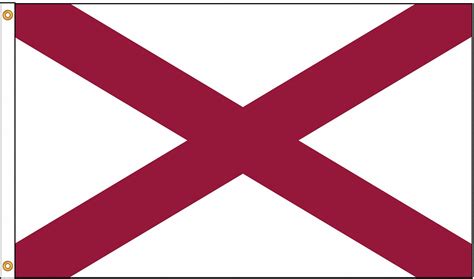 Nylglo Alabama State Flag 4 Fth X 6 Ftw Indoor Outdoor 5jfe7