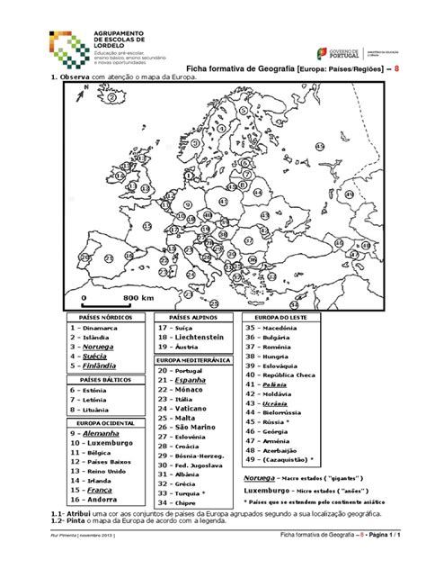 geografia 7º países regiões europa ficha formativa rp pdf